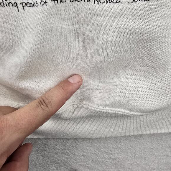 Vintage Kings Canyon National Park Sweater Mens Large White 80s Crewneck Animals - Picture 7 of 10